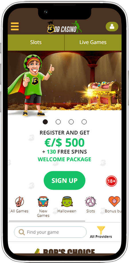 Bob Casino Mobile App